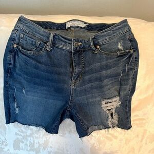 Denim Distressed Women's Shorts